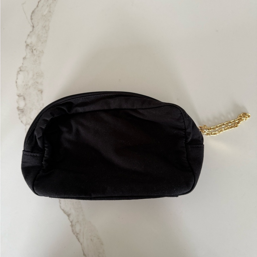 YSL‎ make up bag, new with tags, black with gold YSL chain and medallion on side